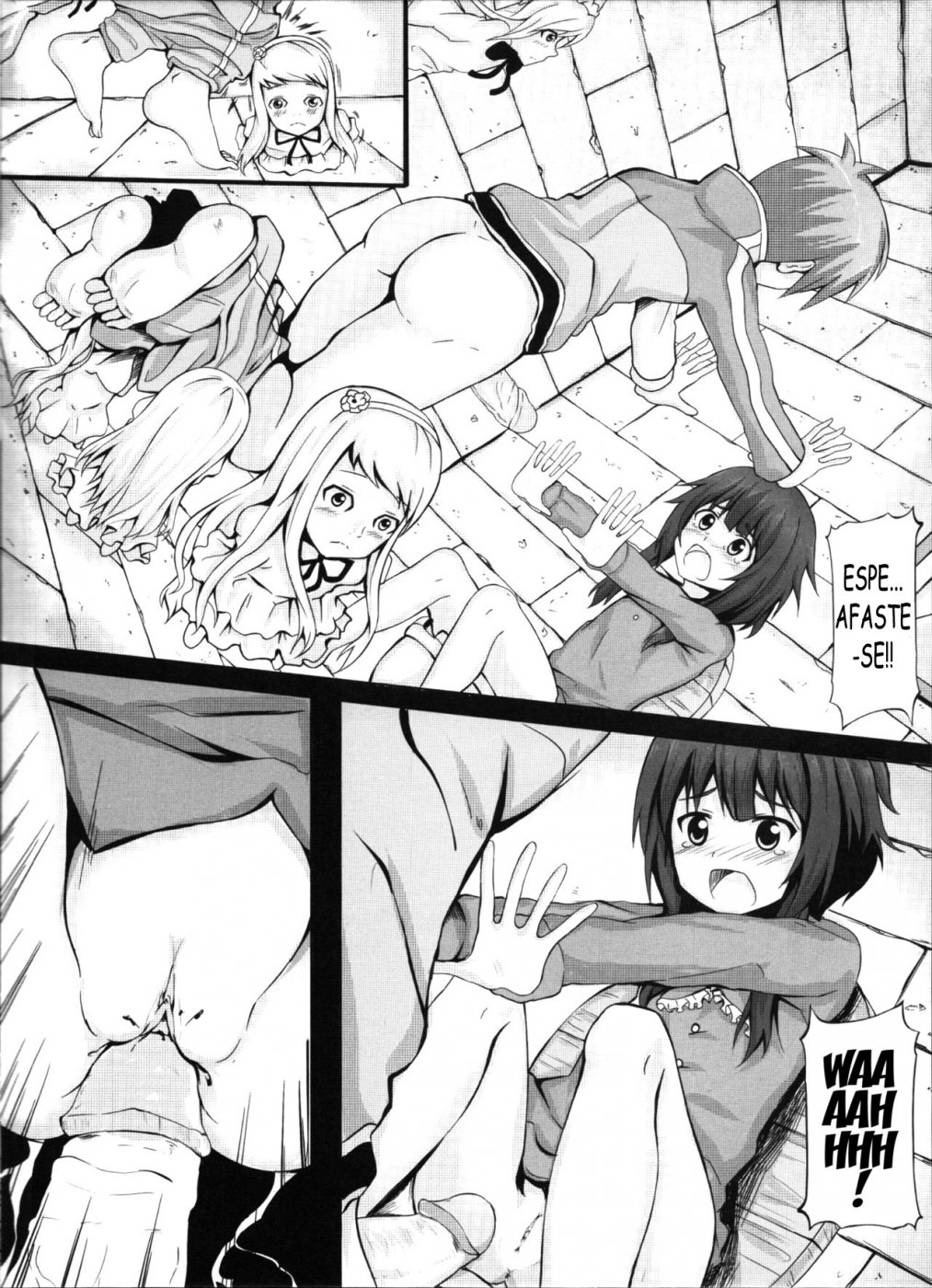 Giving ○○ to Megumin in the Toilet! - Foto 5