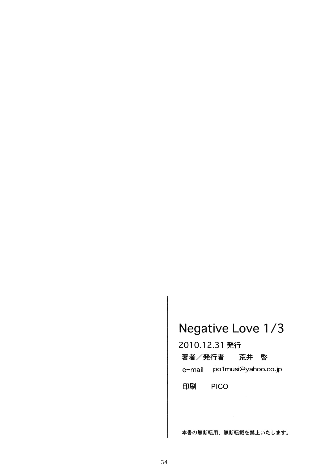 Negative Love 1/3
