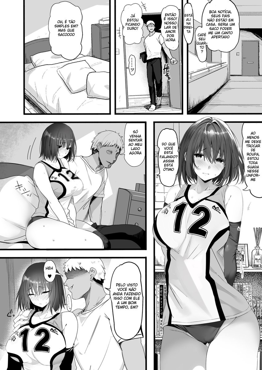 Koushinchou Volley-bu no Seisokei Kanojo ga Senpai no Mono ni Natte Shimau Ichibushijuu - Foto 13